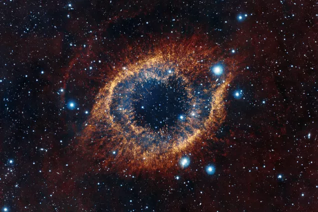 The Helix nebula as seen by the Vista telescope.  Image: ESO